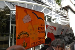 CGT Andalucía denuncia la caza de brujas hacia los extrabajadores y extrabajadoras de Delphi (Cádiz)