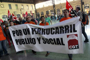 Viernes huelga en RENFE y ADIF en defensa del empleo