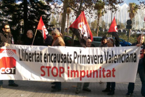 [Fotos] Solidaridad con los encausados de la Primavera Valenciana en el día del juicio