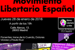 «Las Mujeres en el Movimiento Libertario» 28 de enero a las 7