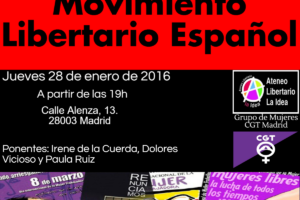 28-E: Charla «Las Mujeres en el Movimiento Libertario» en el Ateneo Libertario La Idea