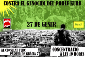 27-E: Llamada a la solidaridad con Kurdistán
