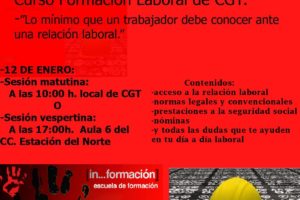 Curso de formación en Zaragoza: “Lo mínimo que debe saber un trabajador”