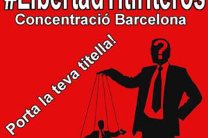 10-F: Concentración en Barcelona por la libertad de los titiriteros