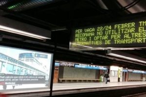 Las instituciones sabotean la huelga del metro de Barcelona
