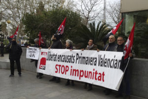 [Fotos] Solidaridad con las encausadas de la Primavera Valenciana