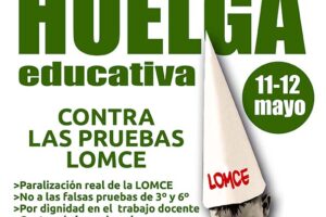 Huelga educativa contra las pruebas LOMCE convocada por CGT