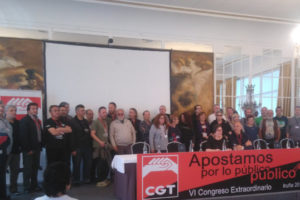 Acuerdos del VI Congreso Extraordinario de CGT «Apostamos por lo Público»
