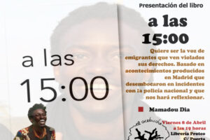 Presentación del libro «a las 15:00» de Mamadou Dia