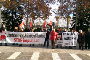 CGT-PV lamenta el vía crucis judicial de los jóvenes encausados de la Primavera Valenciana y condena la maquinaria represiva