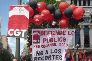 [Vídeo] Manifestación de CGT #XLoPúblico Madrid 18 de junio #XLoPúblico