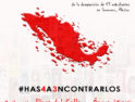 20-S: Manifestación por el 2º aniversario de la desaparición forzada de los 43 normalistas de Ayotzinapa, México