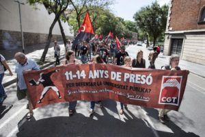 La CGT-PV se solidariza con el secretario general de CGT-Catalunya, al que la Fiscalía pide 11 años de prisión por participar en la ocupación el rectorado de la Universitat Autònoma de Barcelona, y cuyo coche ha sido incendiado el pasado fin de semana