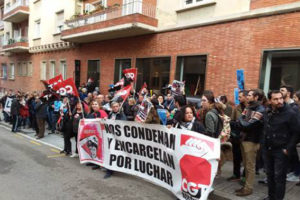 Concentración en el consulado griego en Barcelona