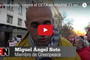 Manifestación contra el CETA en Madrid 21 enero 2017 #niCETAniTTIPniTISA