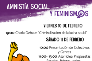 10 y 11-F: Encuentro de Amnistía Social en Salamanca