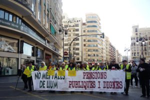 [Fotos] 25-f: Manifestaciones por unas pensiones públicas y dignas convocadas por las Marchas de la Dignidad 22M