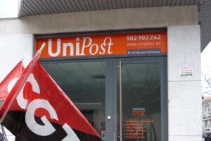31-m: Manifestación de apoyo a la plantilla de Unipost en A Coruña
