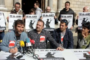 Mineros protestan por la pérdida de miles de empleos en Súria y Sallent