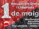 1 de Mayo manifestación de CGT en Barcelona