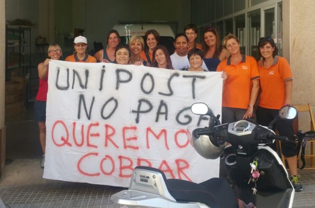 Concentración de trabajadores/as de Unipost el martes 25 de abril ante la sede del Ayuntamiento