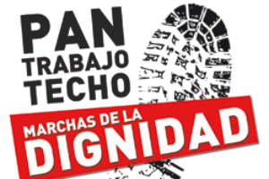 Llamamiento a la participacion en la manifestación convocada por las Marchas de la Dignidad el 27 de mayo