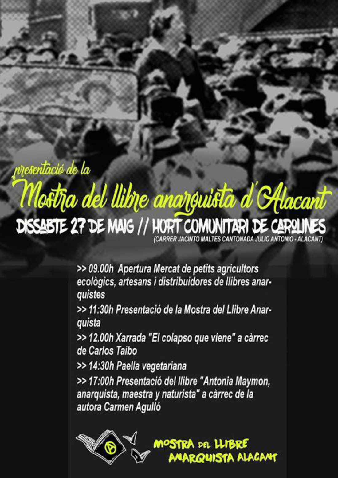 Presentación de la Mostra del Llibre Anarquista d’Alacant