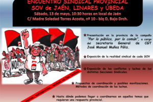 Encuentro Sindical Provincial. SOV de Jaén, Linares y Úbeda