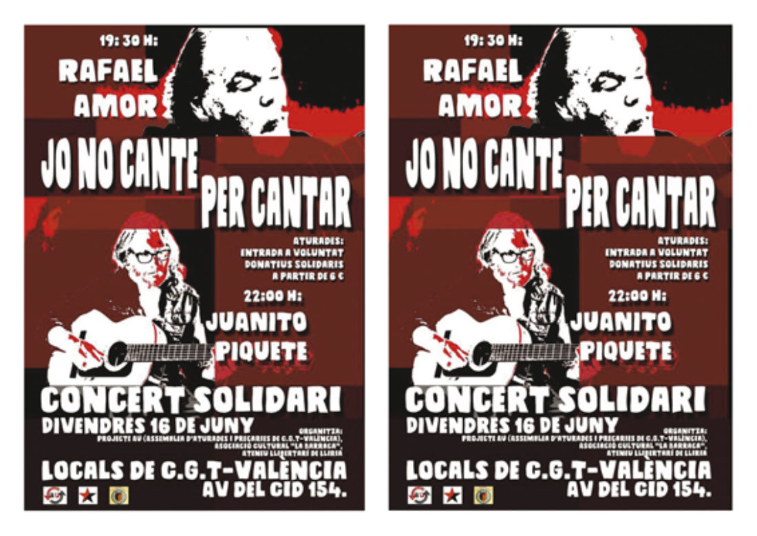 16-j València: Concierto Solidario con Rafael Amor y Juanito Piquete