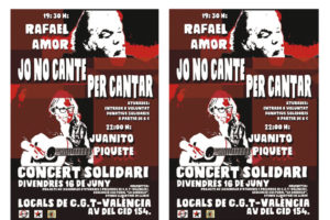 16-j València: Concierto Solidario con Rafael Amor y Juanito Piquete