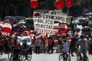 Huelgas en Renfe y Adif el 28 de julio