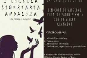 Intervención de Pepe Aranda en la Escuela Libertaria Andaluza