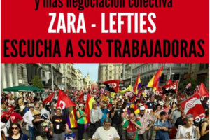 Concentración Zara-Lefties: Menos donaciones para lavar su imagen y más negociación colectiva