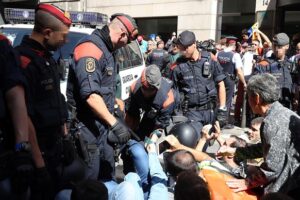 La CGT ante la represión desatada por el Estado en Catalunya