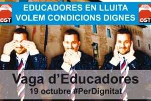 Huelga de Educadoras el jueves 19 de octubre