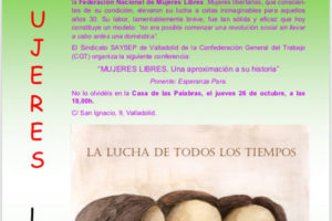 Valladolid también rinde homenaje a Mujeres Libres
