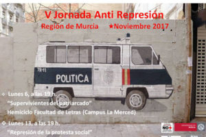 V Jornadas Anti Represión en Murcia