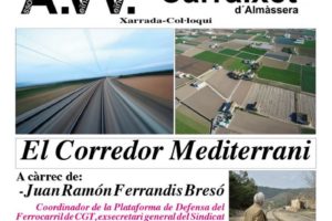 12-e Almàssera: Charlada-coloquio “El Corredor Mediterráneo”
