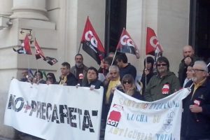 Concentración en Valencia en apoyo a la impugnación de las bolsas de trabajo temporal de Correos