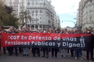 [Fotos] Nueva concentración en Valencia por las pensiones públicas, universales y dignas