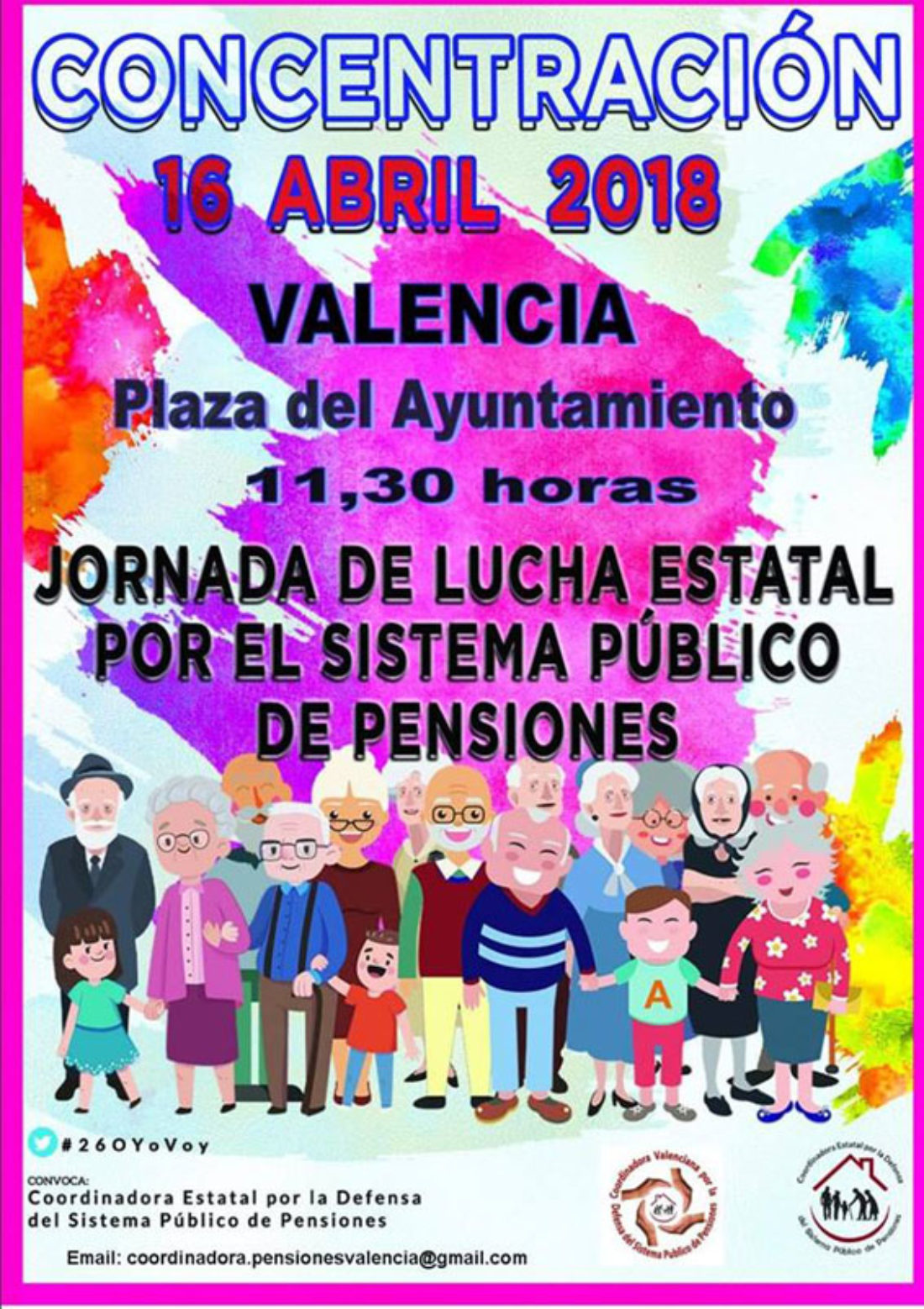 16-a: Jornada de lucha estatal por el sistema público de pensiones