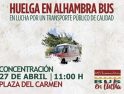 Petición de solidaridad de compañeras/os de Alhambra Bus en huelga
