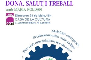23-m Castelló: Conferencia coloquio “Mujer, salud y trabajo”