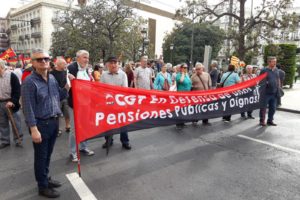 [Fotos] Pensionistas protestan por quinta vez por las calles de Valencia