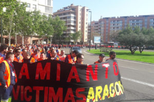 Movilización en Zaragoza contra el amianto