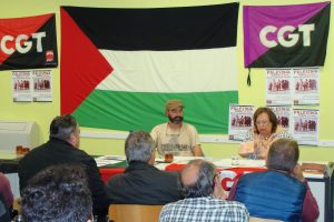 [Fotos] Conferencia sobre Palestina en CGT-Salamanca