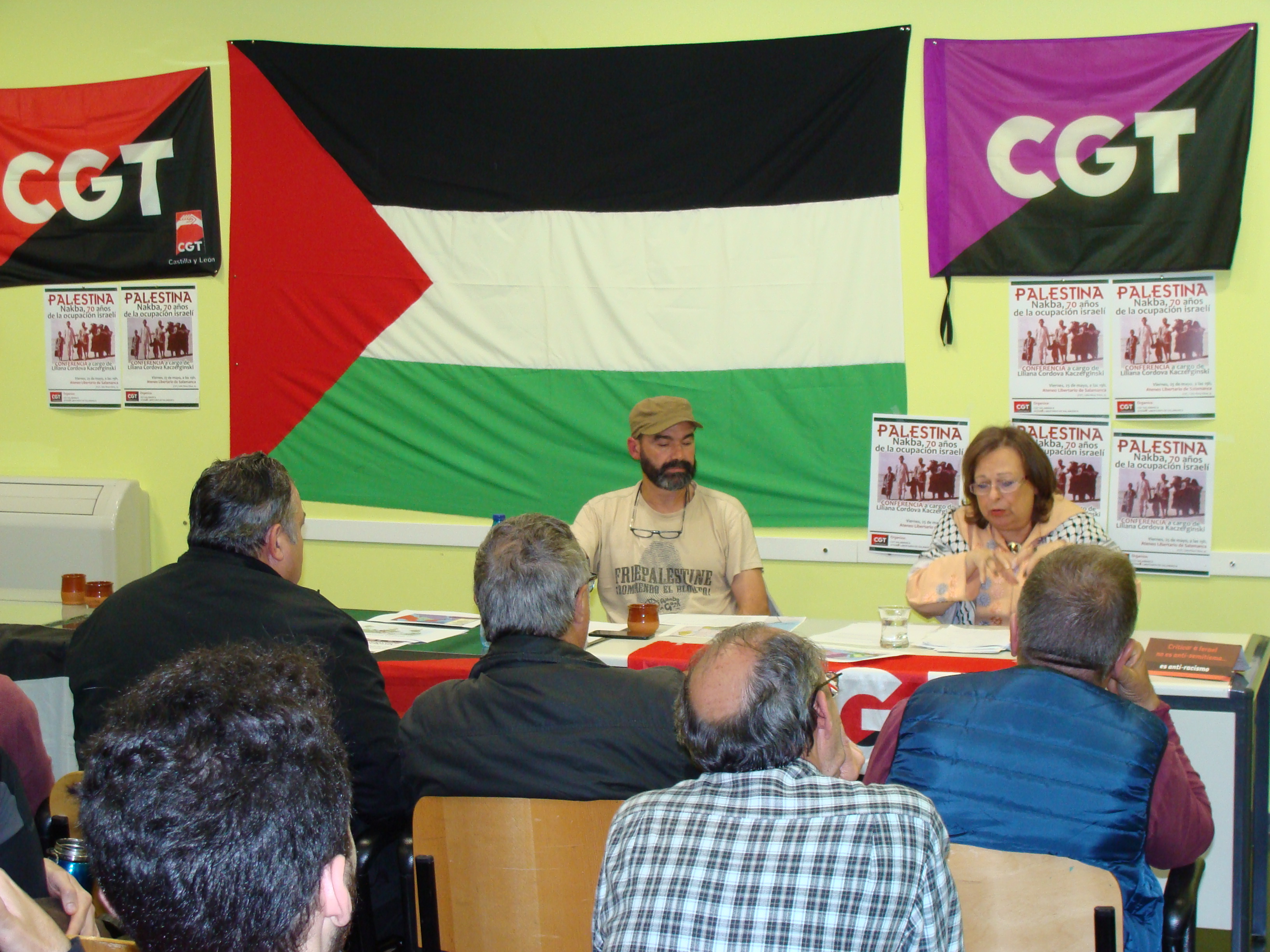 [Fotos] Conferencia sobre Palestina en CGT-Salamanca
