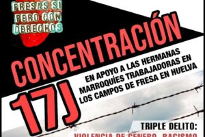 17-j València: Concentración en apoyo a las hermanas marroquíes trabajadoras en los campos de fresa en Huelva