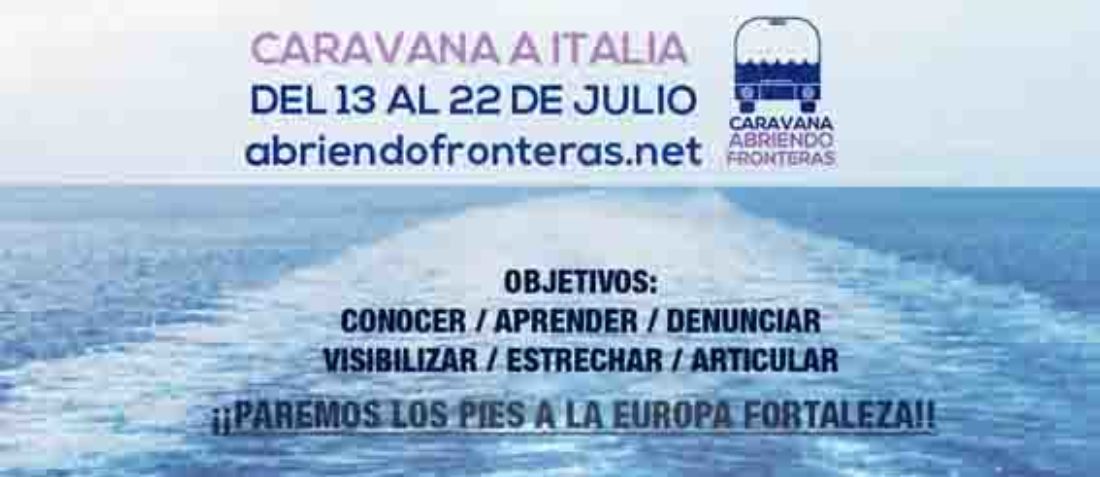Valencia se une a la iniciativa estatal «Caravana a Italia: Abriendo Fronteras»