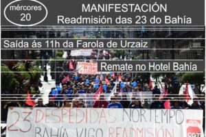 Movilizaciones por las 23 despedidas del Hotel Bahía Vigo